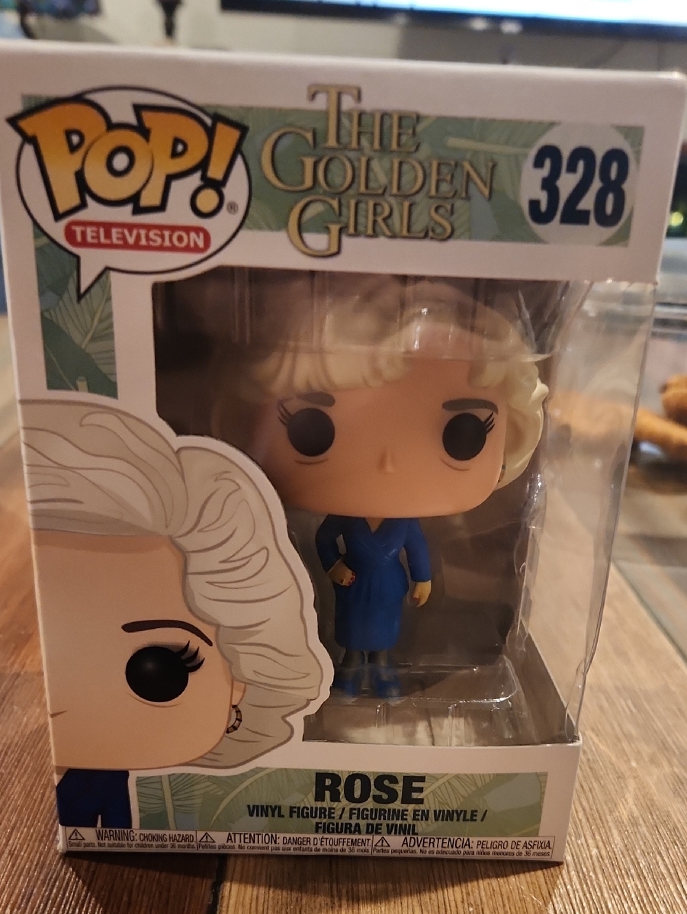 Funko Pop! The Golden Girls Rose Vinyl Figure - Blue, White, Black
